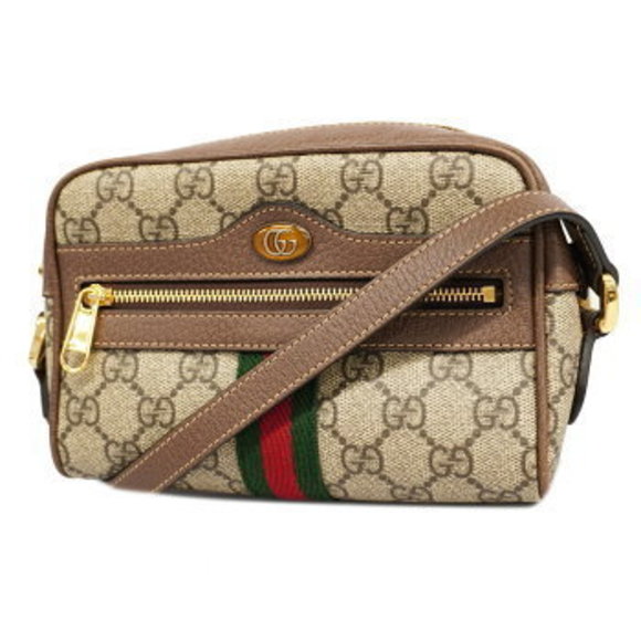 Gucci Shelly GG Supreme Leather Shoulder Bag - Picture 1 of 10